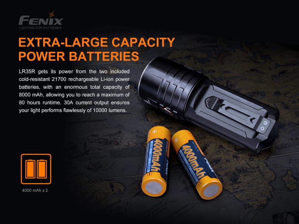 Fenix LR35R LED Flashlight 10,000 Lumen