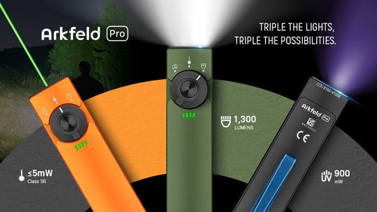 [3-In-1] Olight Arkfeld Pro EDC Flashlight with Green Pointer & UV