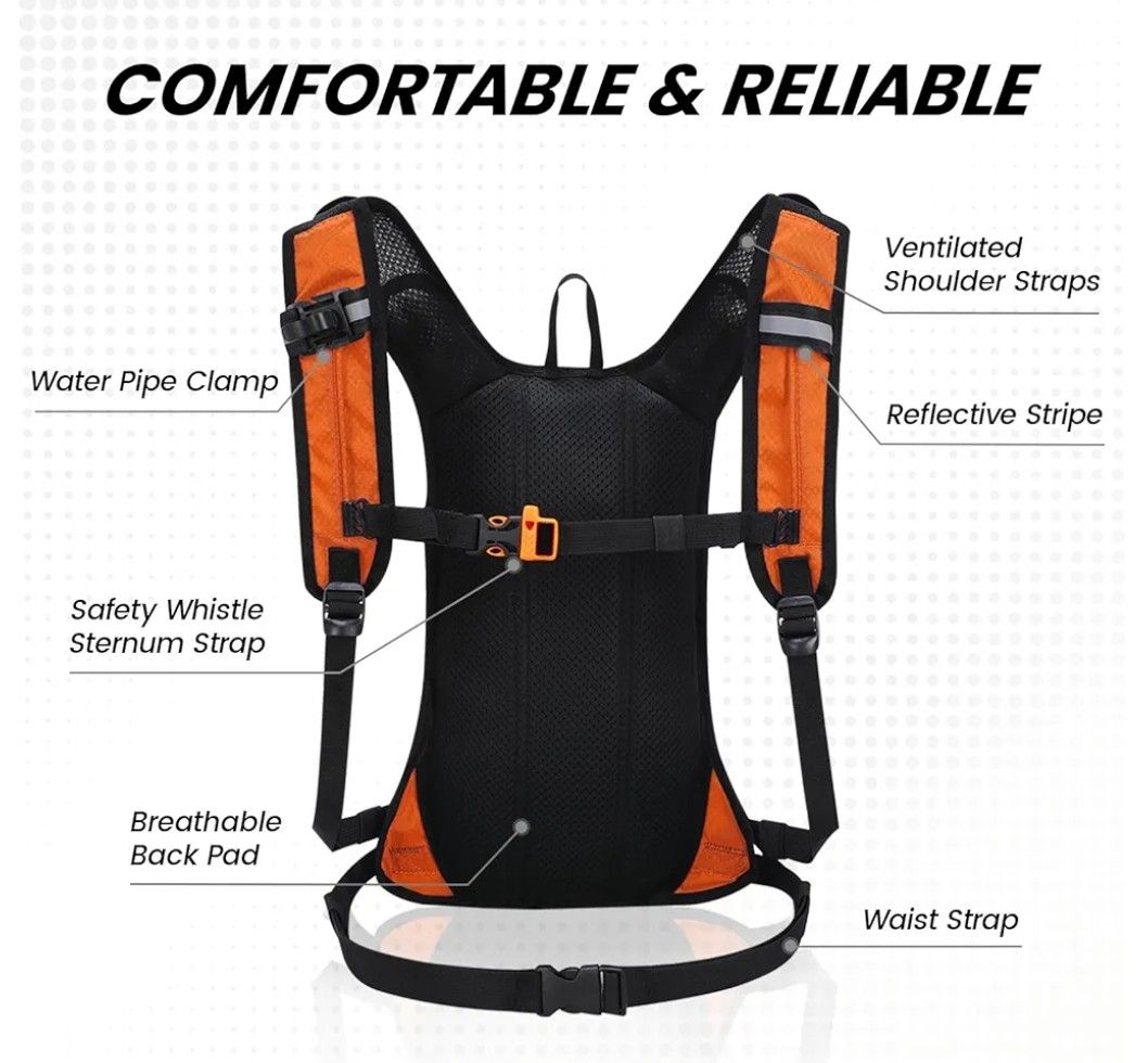 Nepest Lightweight Waterproof Hydration Backpack For Outdoor Activities