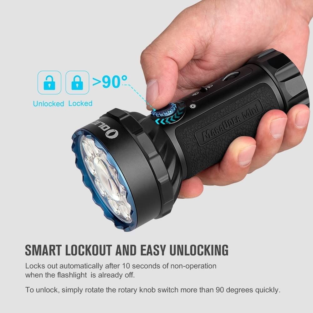 Olight Marauder Mini RGB Flashlight [7,000 Lumens, 600 Meters