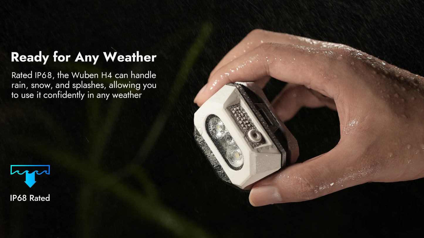 Wuben H4 Motion Sensor 3 Light Sources Headlamp (Black)