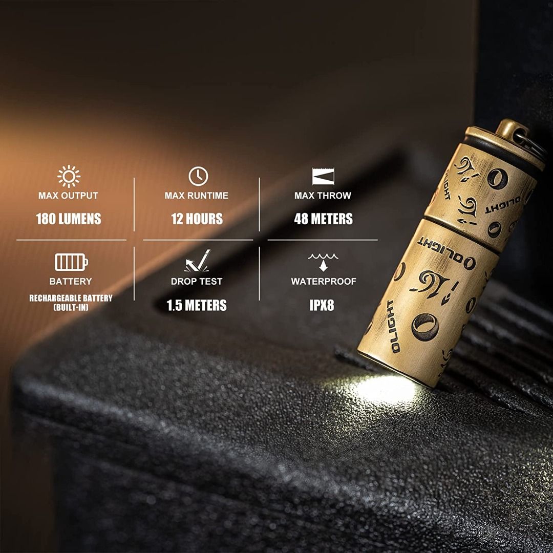 (Limited Edition) Olight i16 Brass Keychain Flashlight