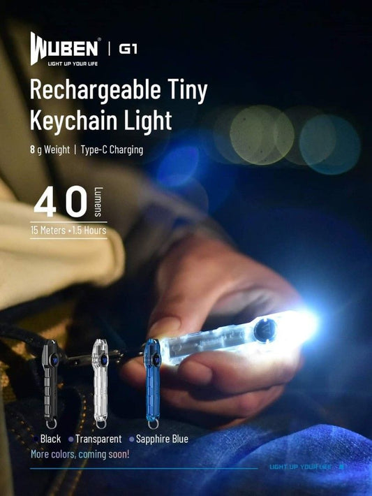 Wuben G1 USB-C Rechargeable Keychain Flashlight