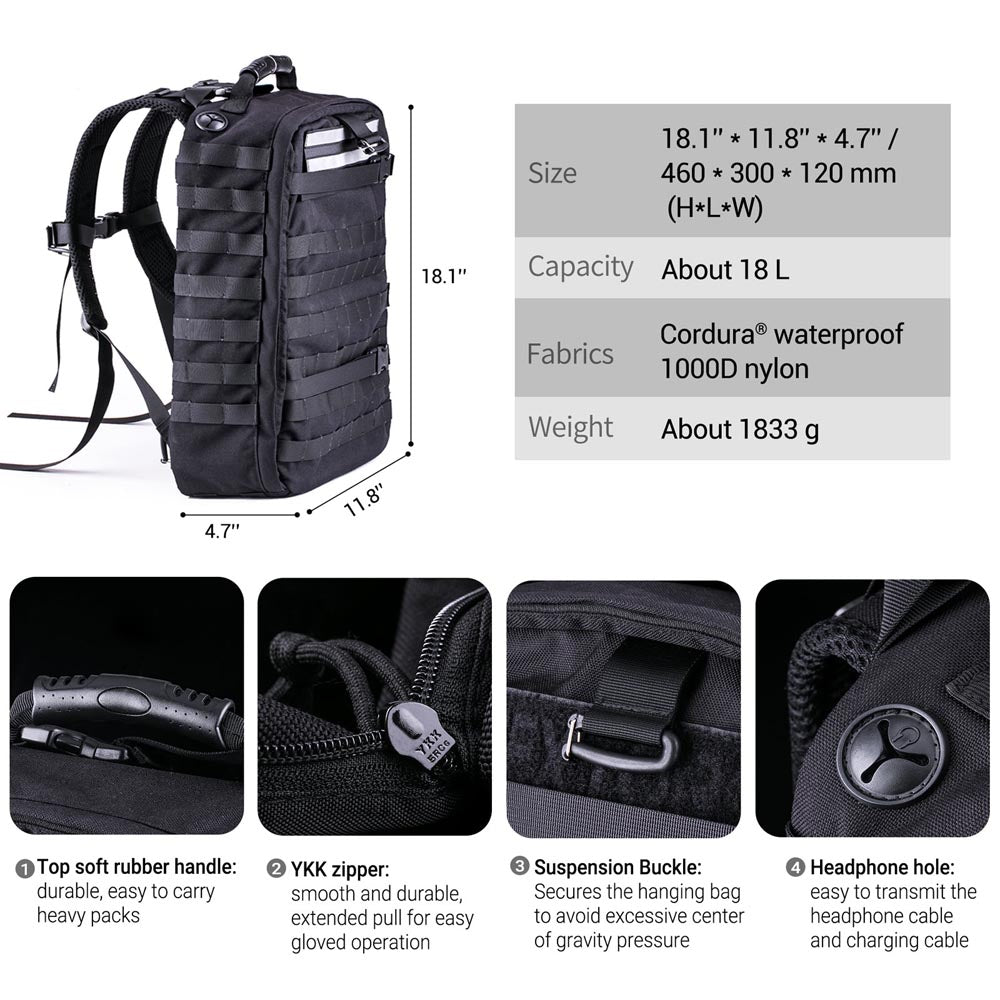 Nextorch TEX20 Tactical Backpack