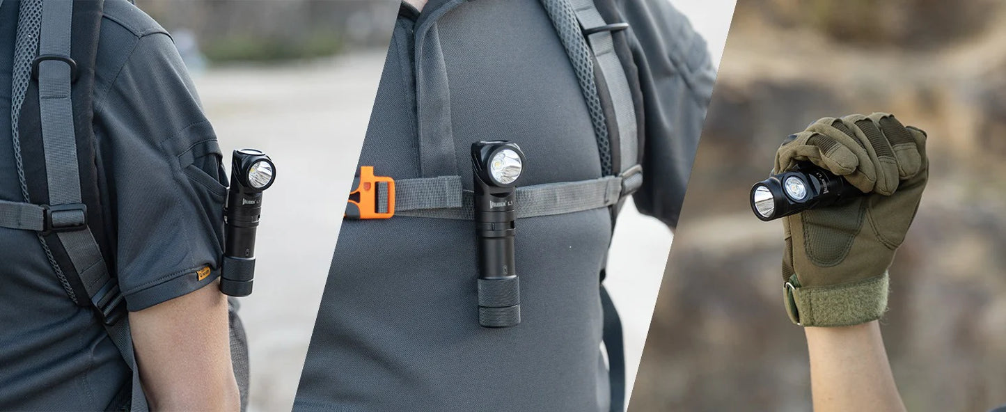 Wuben L1 Dual Beam Flashlight with 180° Rotatable Head