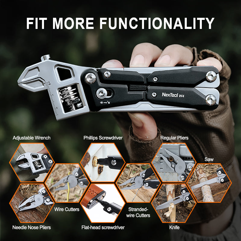 [11-in-1] Nextool W4 Multipurpose Adjustable Wrench