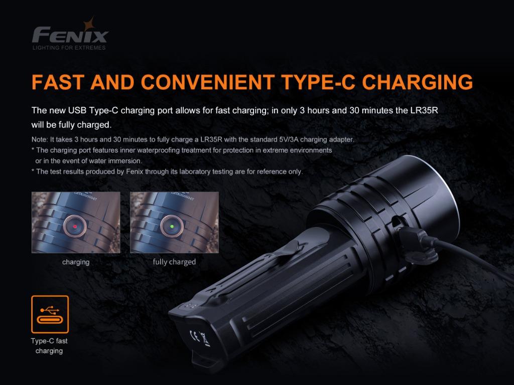 Fenix LR35R LED Flashlight 10,000 Lumen