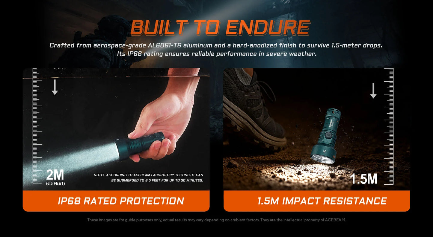 Acebeam E10 2.0 Long Range EDC Flashlight