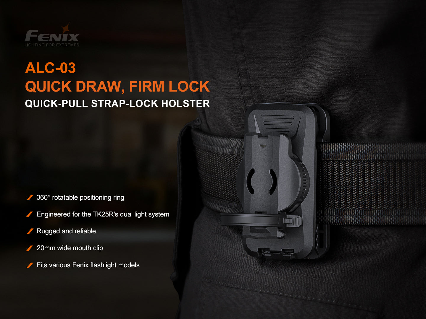 Fenix ALC-03 Quick Release Holster For Flashlight