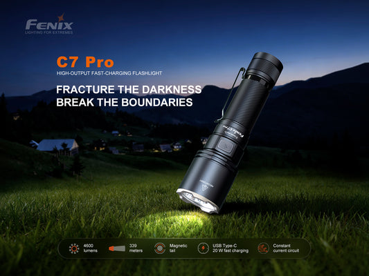 Fenix C7 Pro High Power Fast Charge Flashlight - 4,600 Lumens