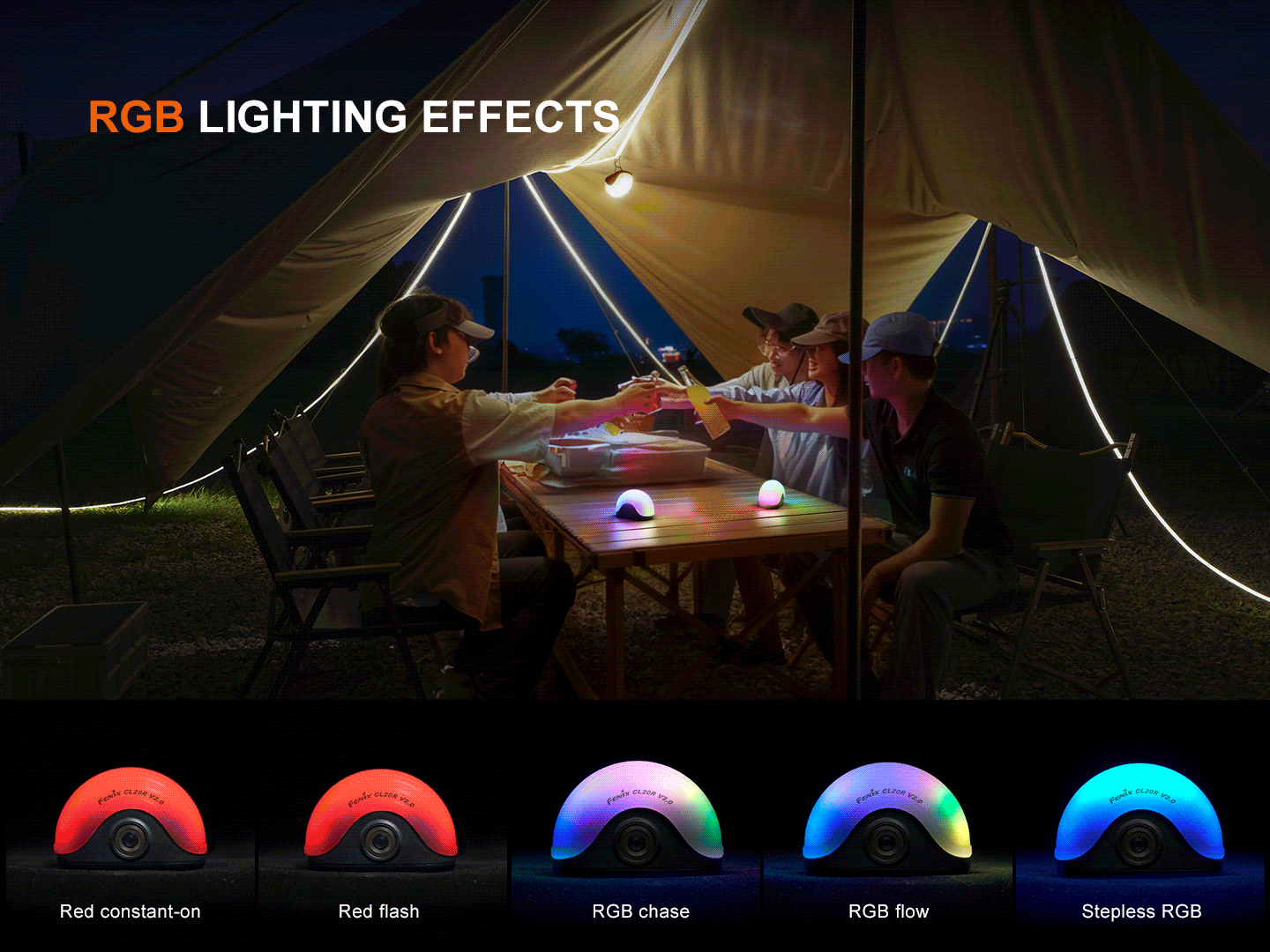 Fenix CL20R V2 Multi-color Ambient Camping Lantern
