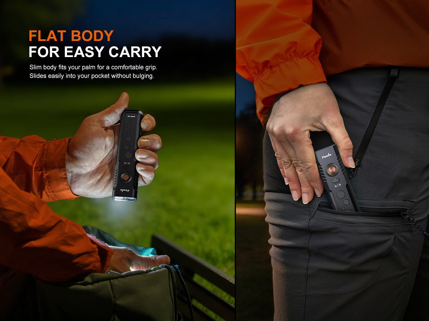 Fenix E08R UE Slim Multi-Light Sources EDC Flashlight