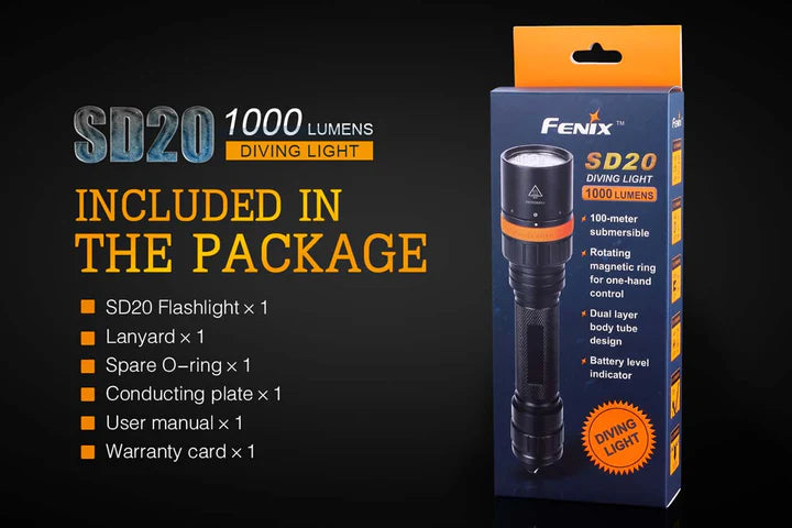 Fenix SD20 Diving Flashlight