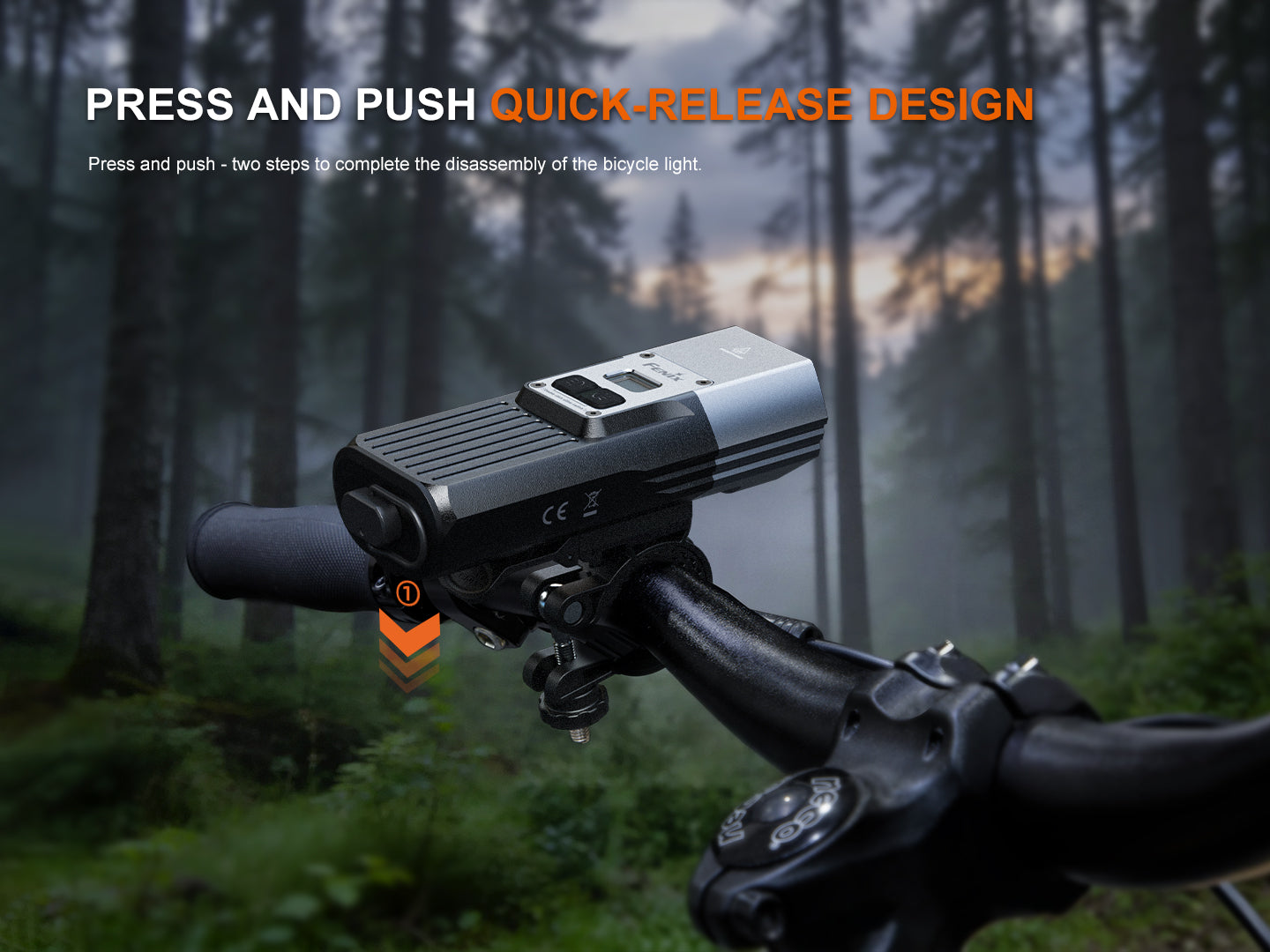 Fenix BC45R High Output Bike Front Light with OLED Screen & Wireless Remote [3,300 Lumens]