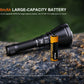 Fenix HT18R V2 Long Range Flashlight [3,700 Lumens I 1,100 Meters Throw]