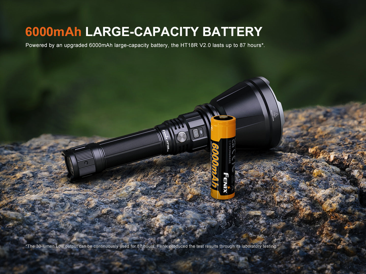 Fenix HT18R V2 Long Range Flashlight [3,700 Lumens I 1,100 Meters Throw]