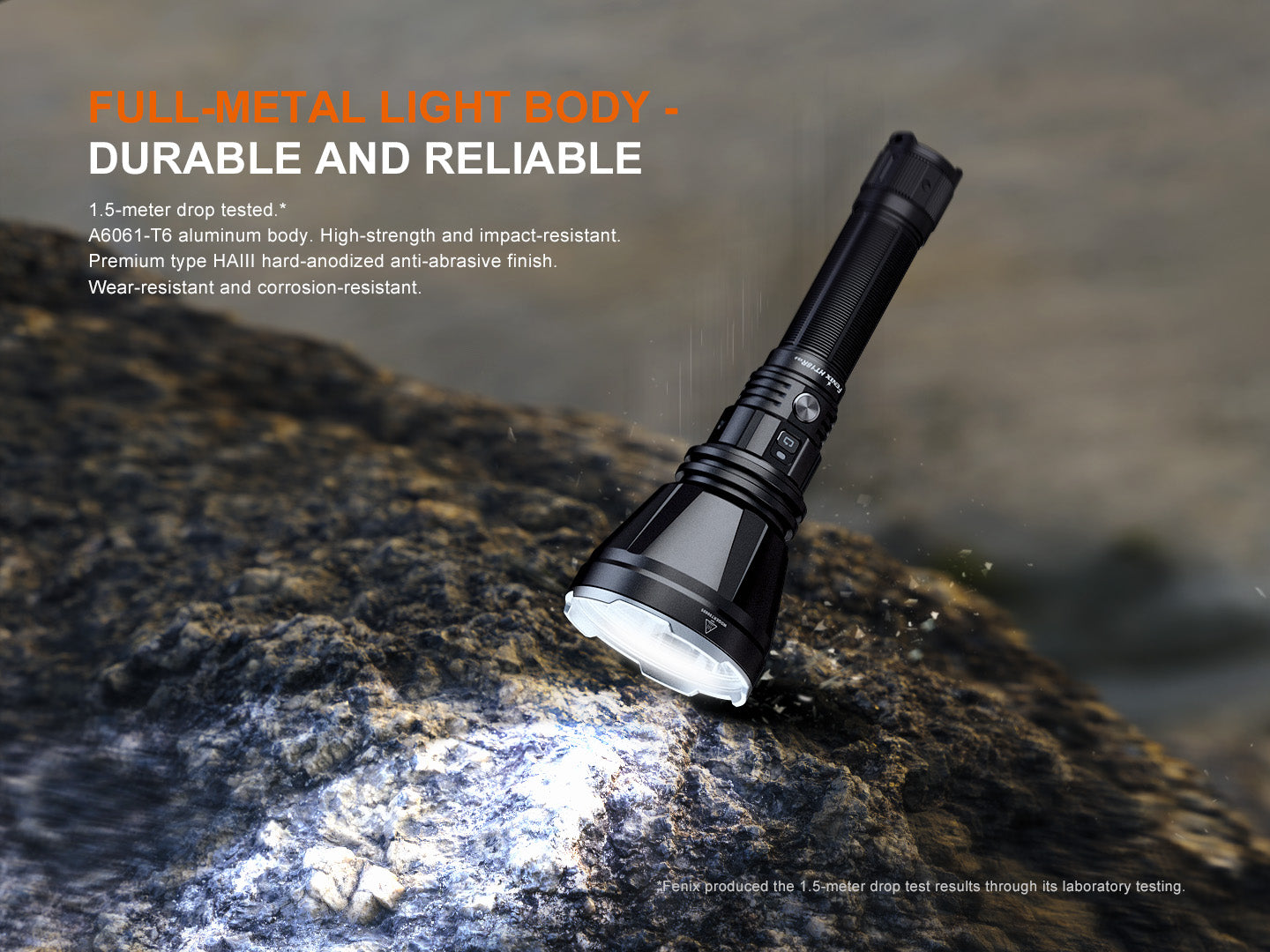 Fenix HT18R V2 Long Range Flashlight [3,700 Lumens I 1,100 Meters Throw]