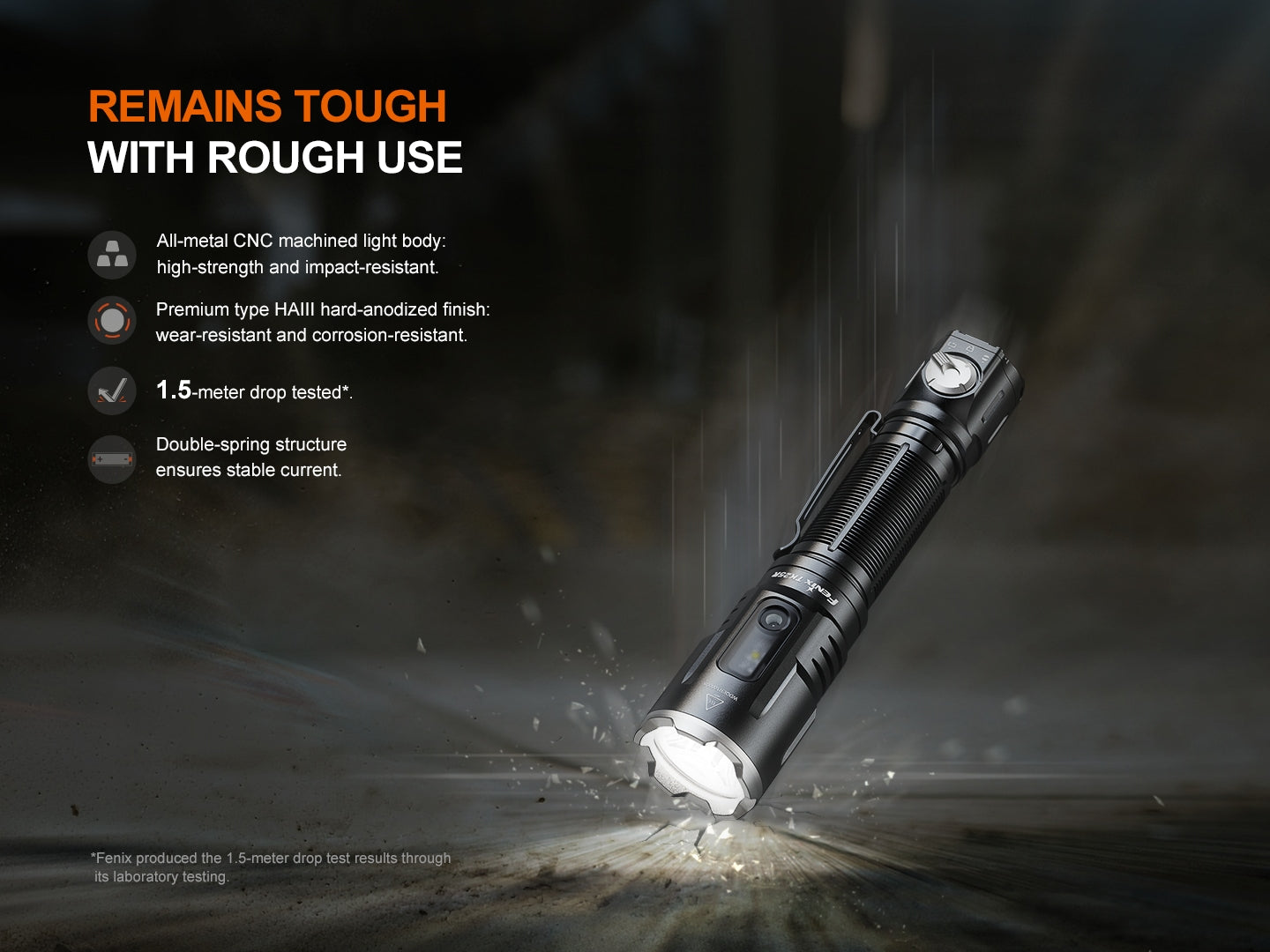 Fenix TK25R Tactical Flashlight With Multi-Color Side Light [3600 Lumens I 350 Meters]