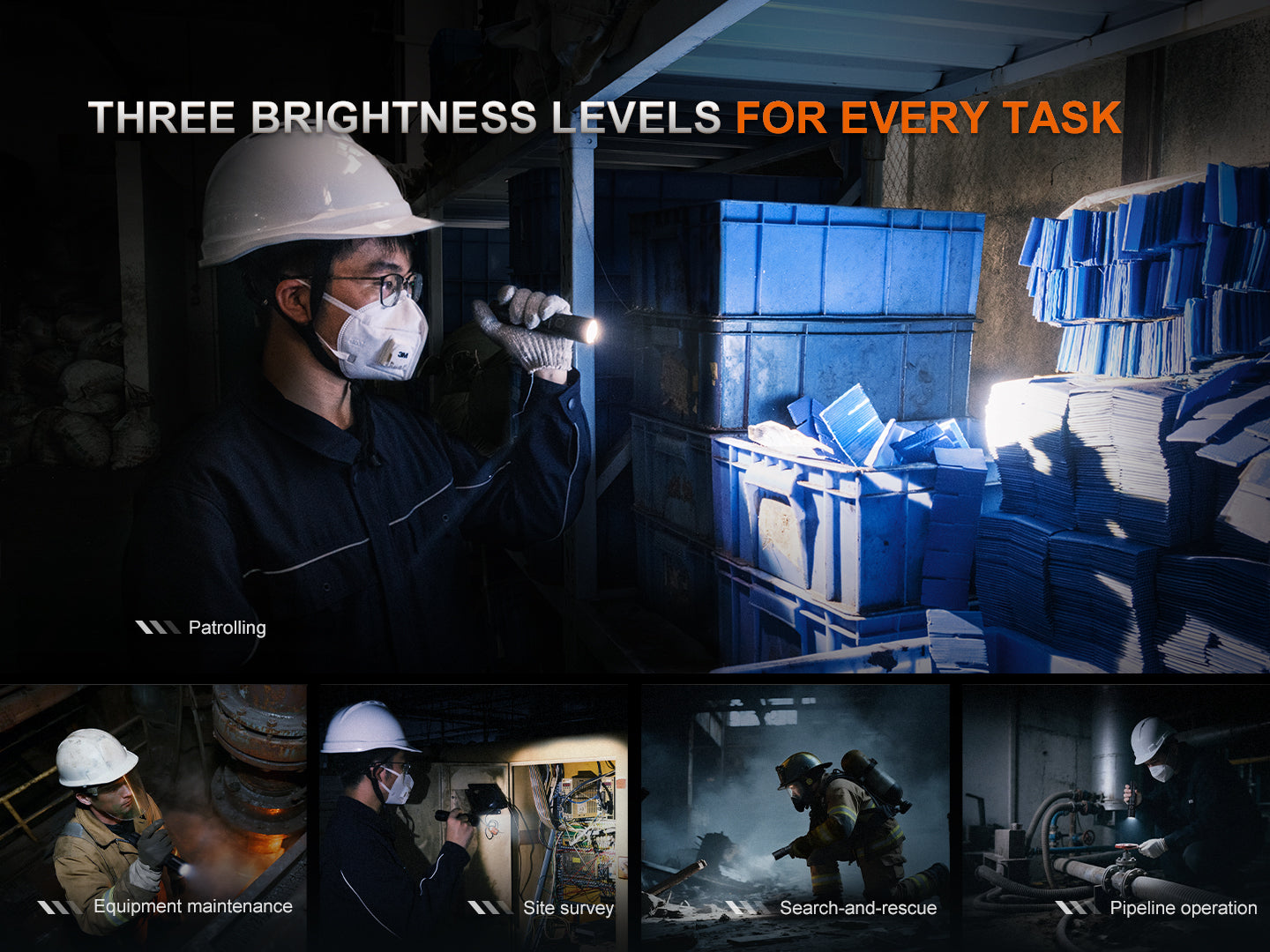 Fenix WF30RE Intrinsically Safe Rechargeable Flashlight