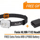 Fenix HL18R-T V2 Triple Light Sources Lightweight Headlamp with Whistle