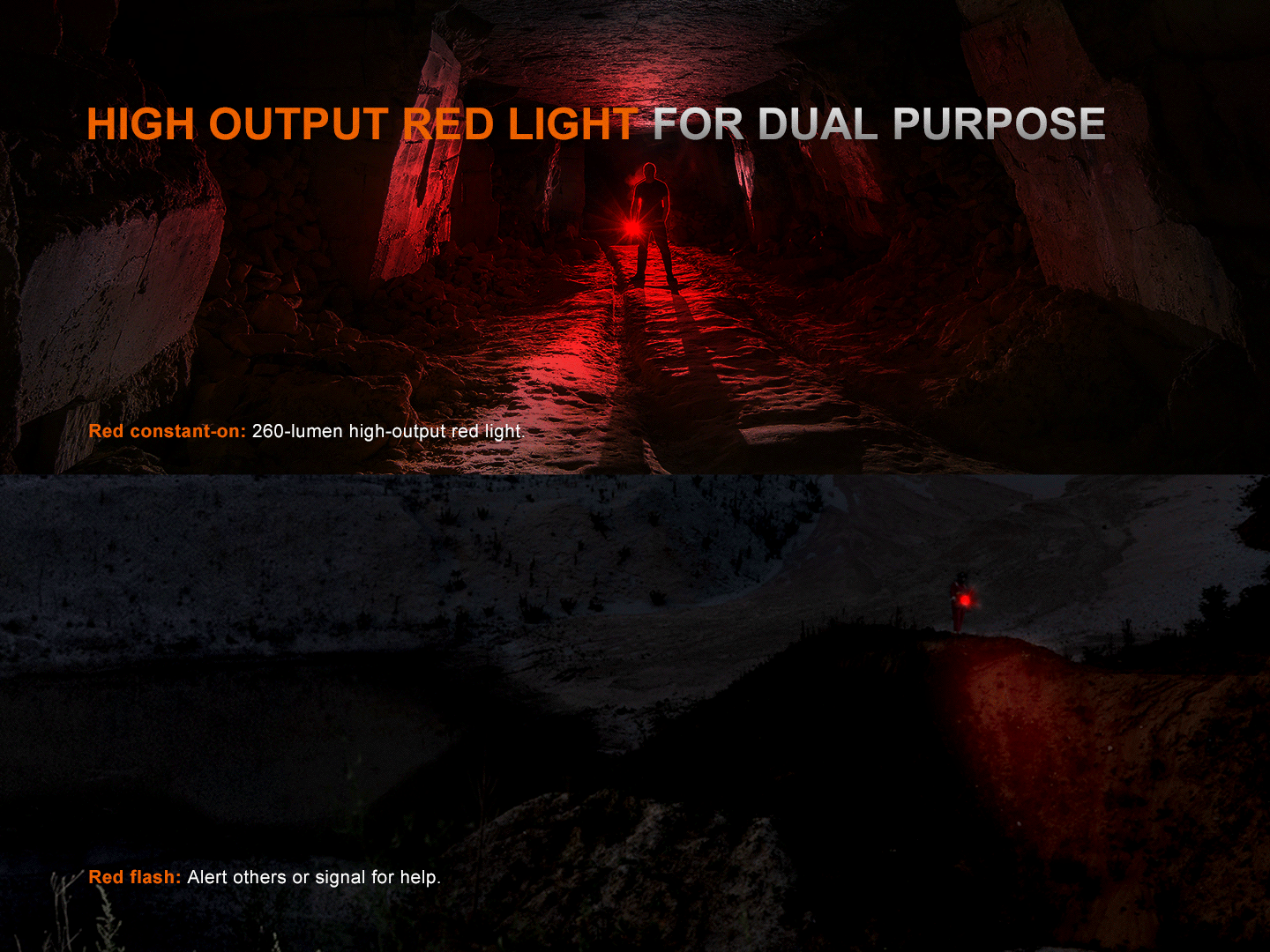 Fenix LR35R Pro [10,000 Lumens] High Power Flashlight With Red & UV Secondary Lights