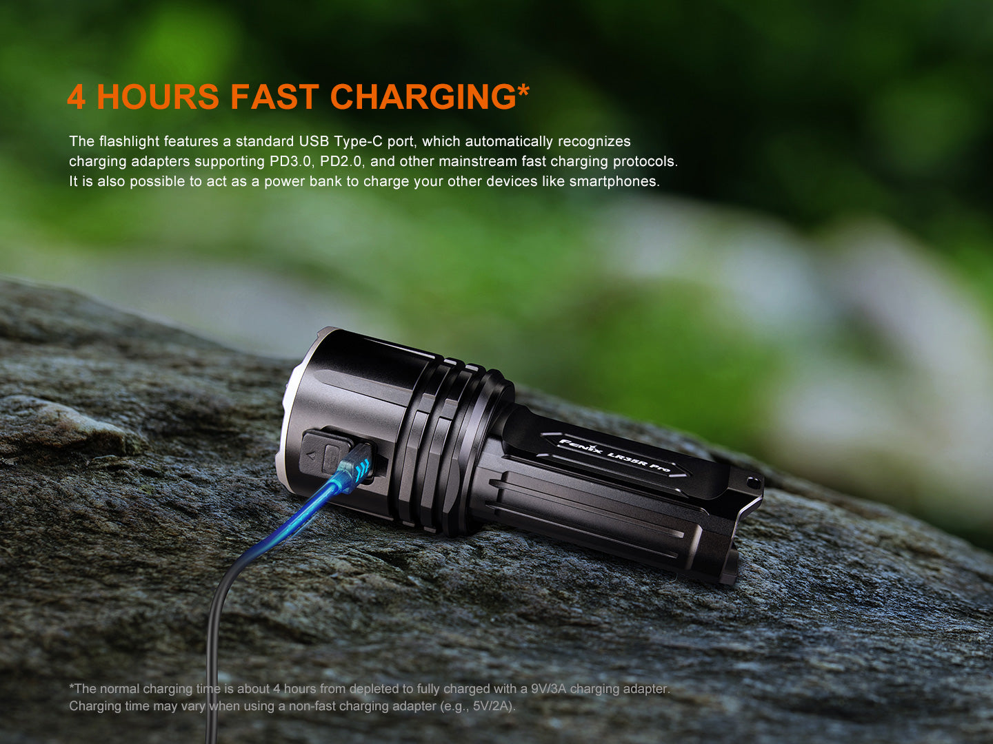 Fenix LR35R Pro [10,000 Lumens] High Power Flashlight With Red & UV Secondary Lights