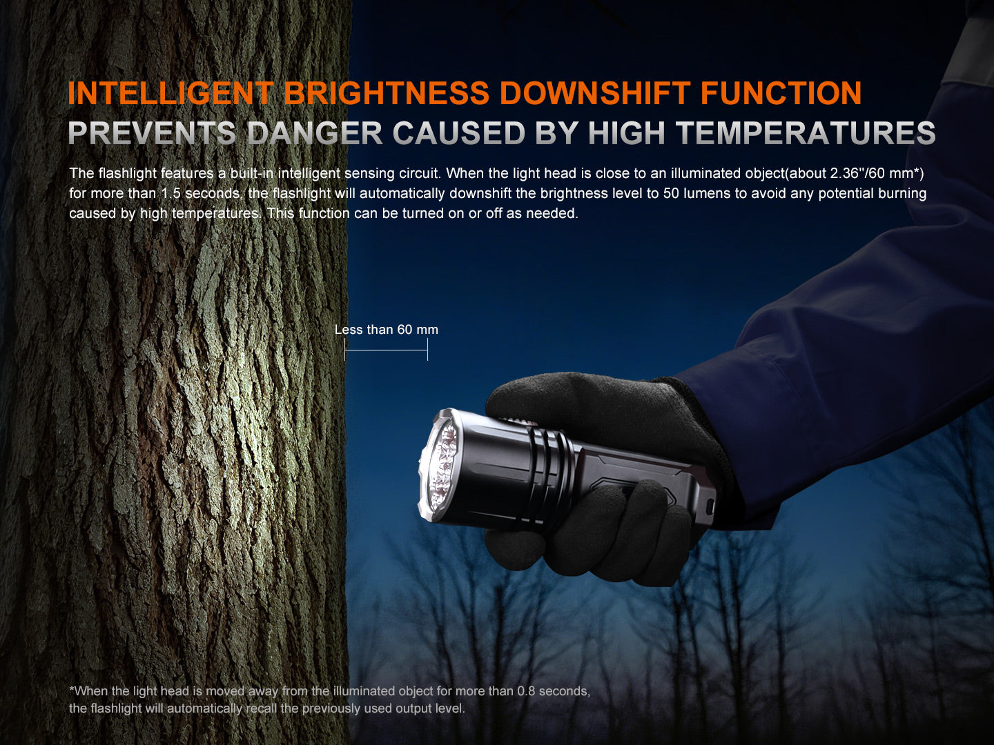 Fenix LR35R Pro [10,000 Lumens] High Power Flashlight With Red & UV Secondary Lights