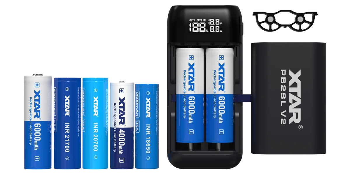 XTAR PB2SL V2 Battery Charger with Power Bank Feature