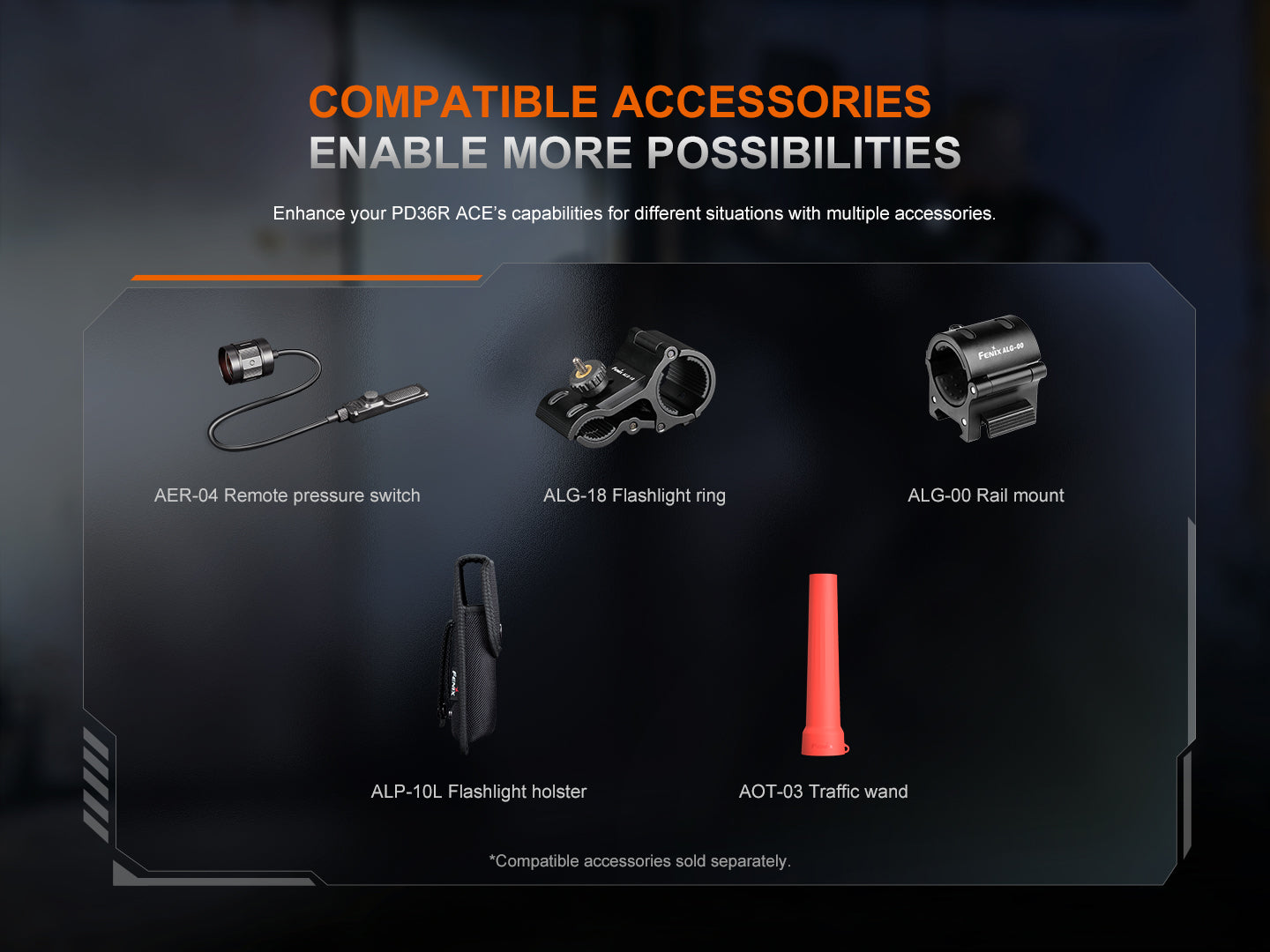 Fenix PD36R ACE Multi-Mode Tactical Flashlight