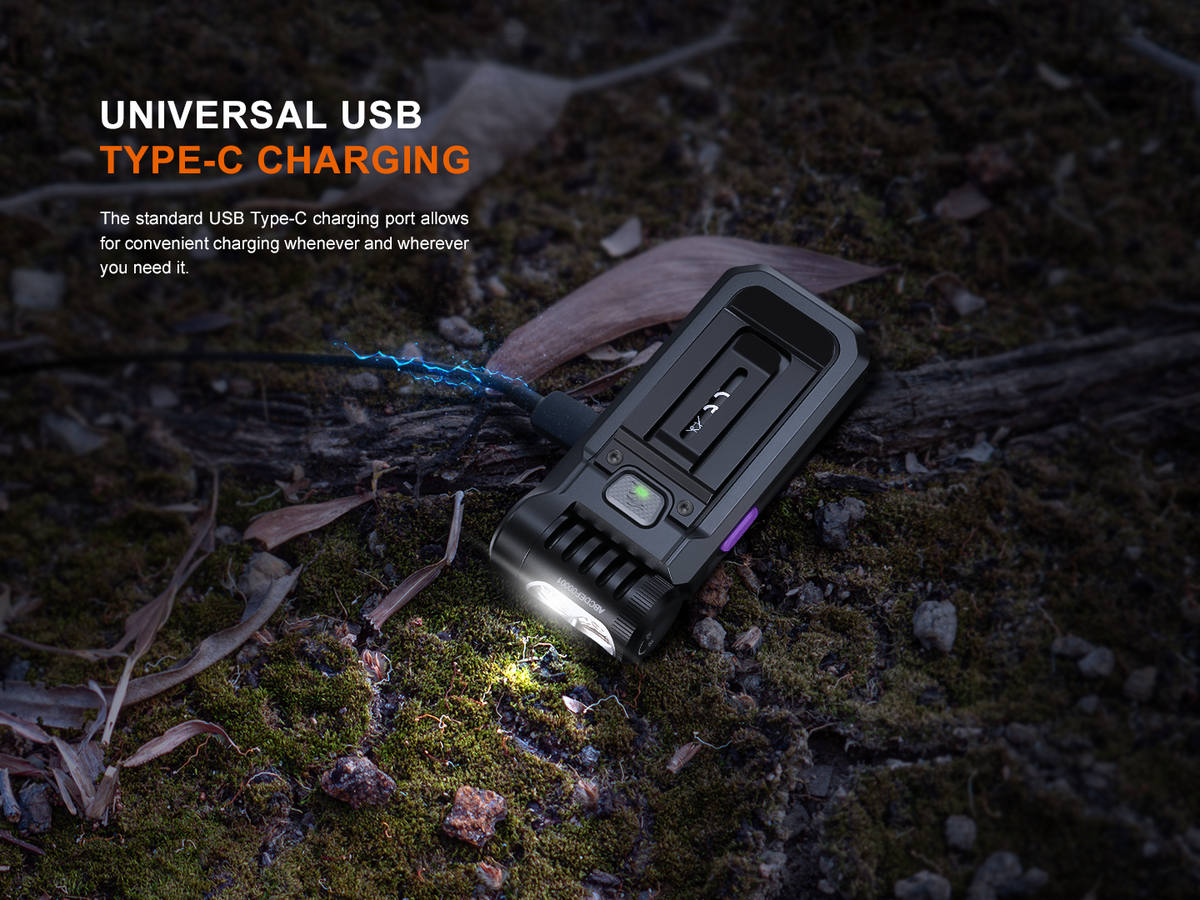Fenix SW05R-UV Multi-Purpose Clip-On Flashlight with 1500 mW UV Light