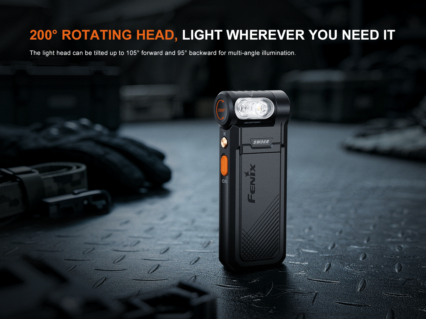 Fenix SW06R Multipurpose Clip Flashlight with Blinker Feature