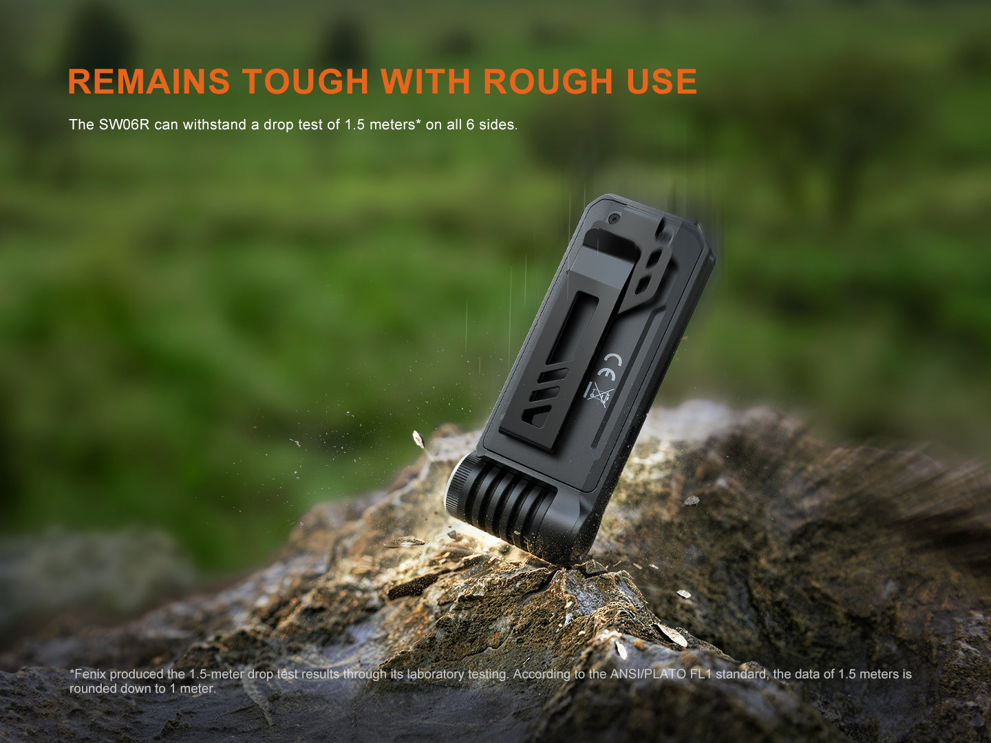 Fenix SW06R Multipurpose Clip Flashlight with Blinker Feature