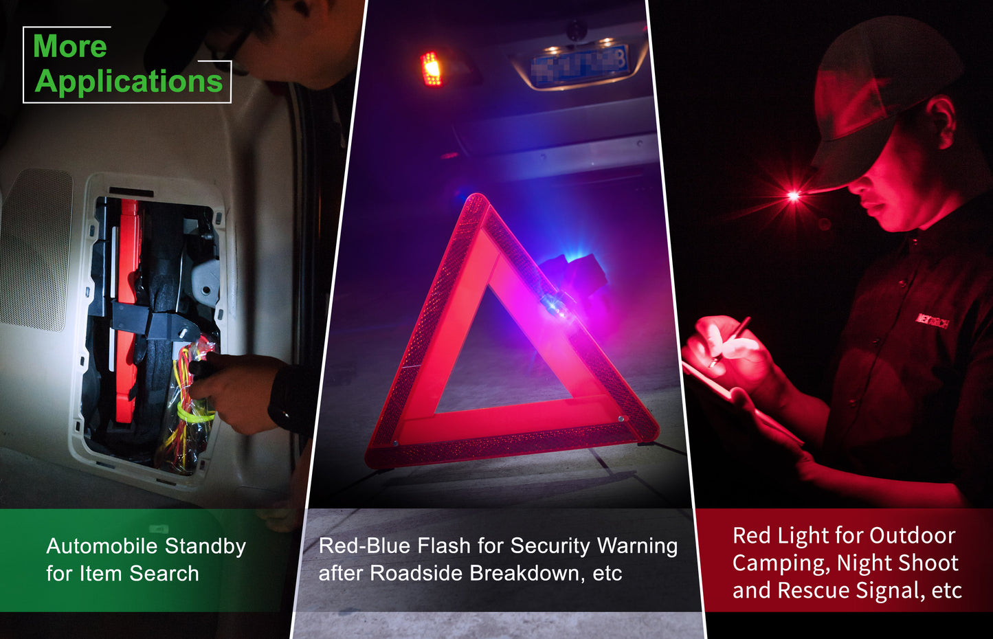 Nextorch UL12 Red & Blue Blinker with White Light