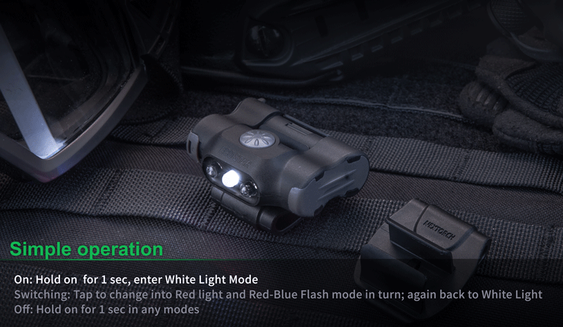 Nextorch UL12 Red & Blue Blinker with White Light