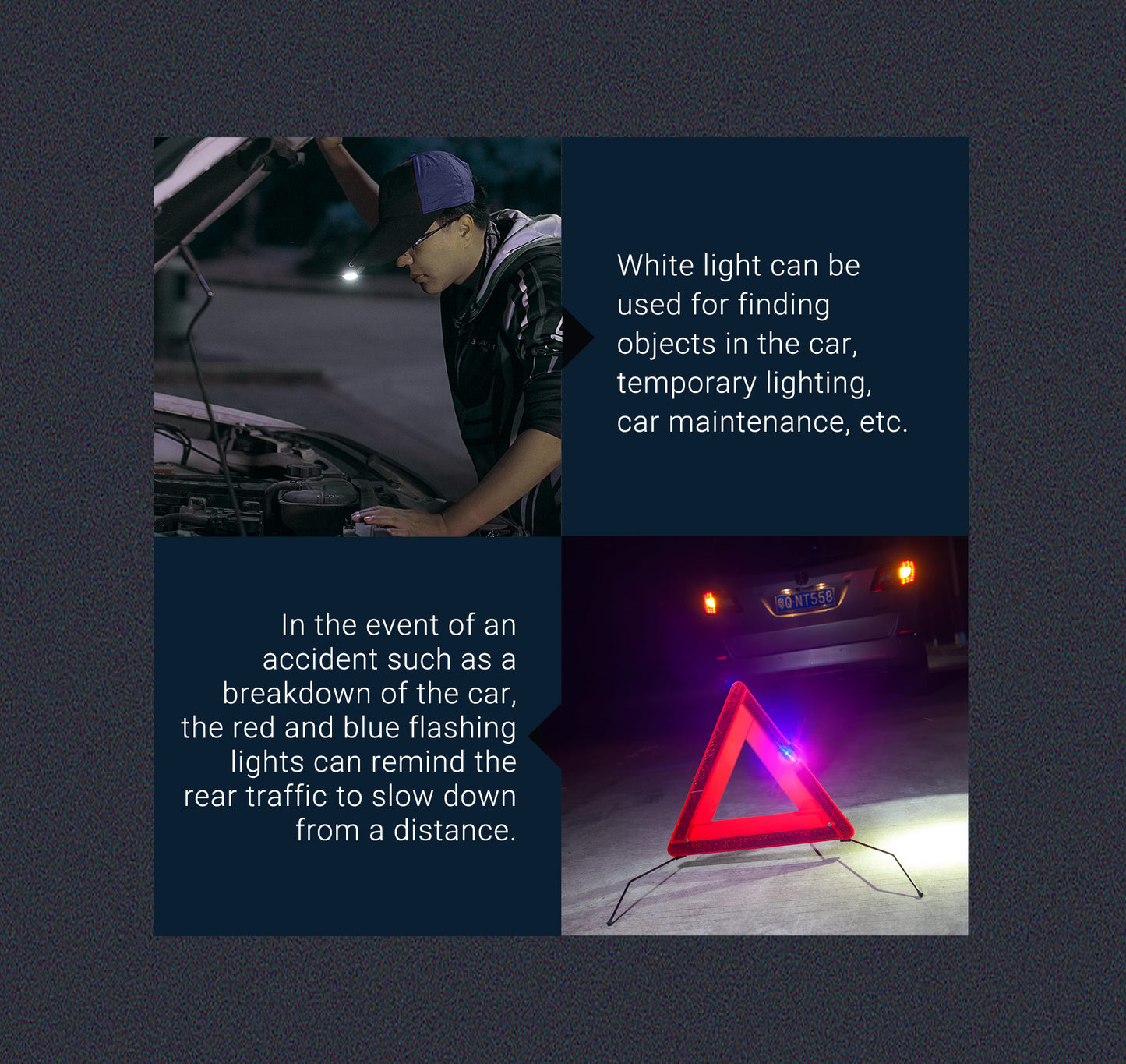 Nextorch UT11C Clip Light With Red-Blue Flash
