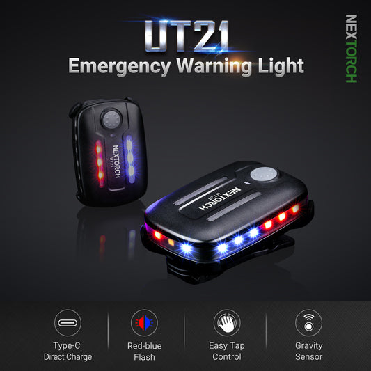 Nextorch UT21 Blue & Red Signal Light with White Light