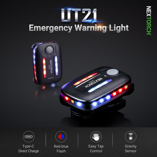 Nextorch UT21 Blue & Red Signal Light with White Light