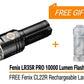 Bundle Deal - Fenix LR35R Pro Rechargeable Palm-Size Search Light + CL22R Camping Lantern