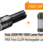 Bundle Deal - Fenix LR35R Pro Rechargeable Palm-Size Search Light + CL22R Camping Lantern