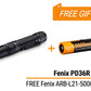 Bundle Deal - Fenix PD36R Pro Heavy Duty Tactical Flashlight + ARB-L21 5000 Li-ion Rechargeable Battery