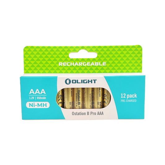 (Set of 12) Olight AAA Rechargeable Battery