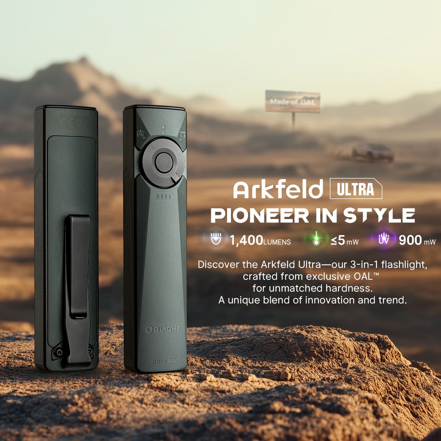 Olight Arkfeld Ultra 3-in-1 EDC Flashlight