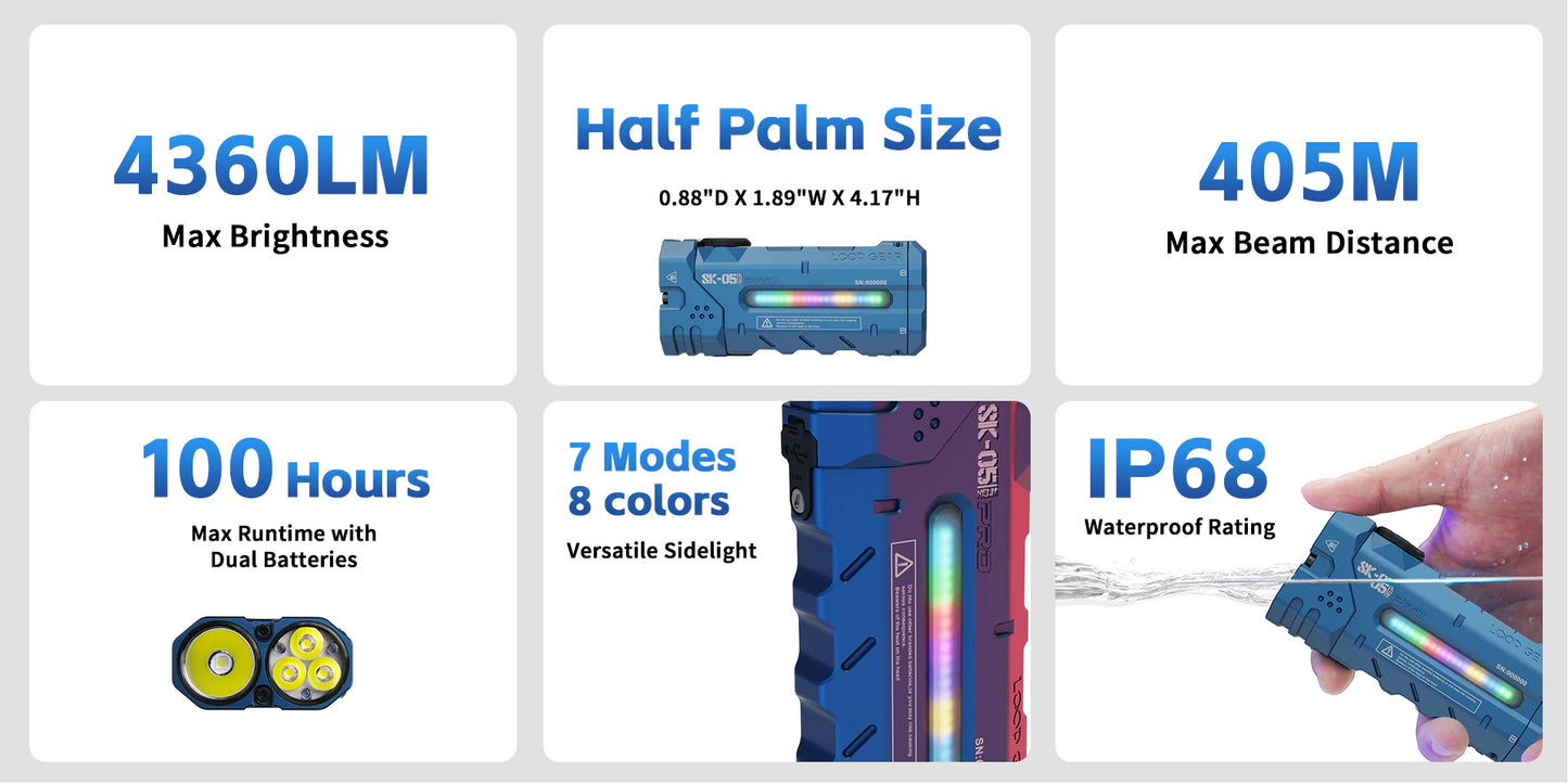 Loop Gear SK05 Pro Multifunctional Flashlight