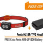 Fenix HL18R-T V2 Triple Light Sources Lightweight Headlamp with Whistle