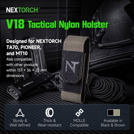 Nextorch V18 Nylon Holster For Slim & Flat-Style Flashlight