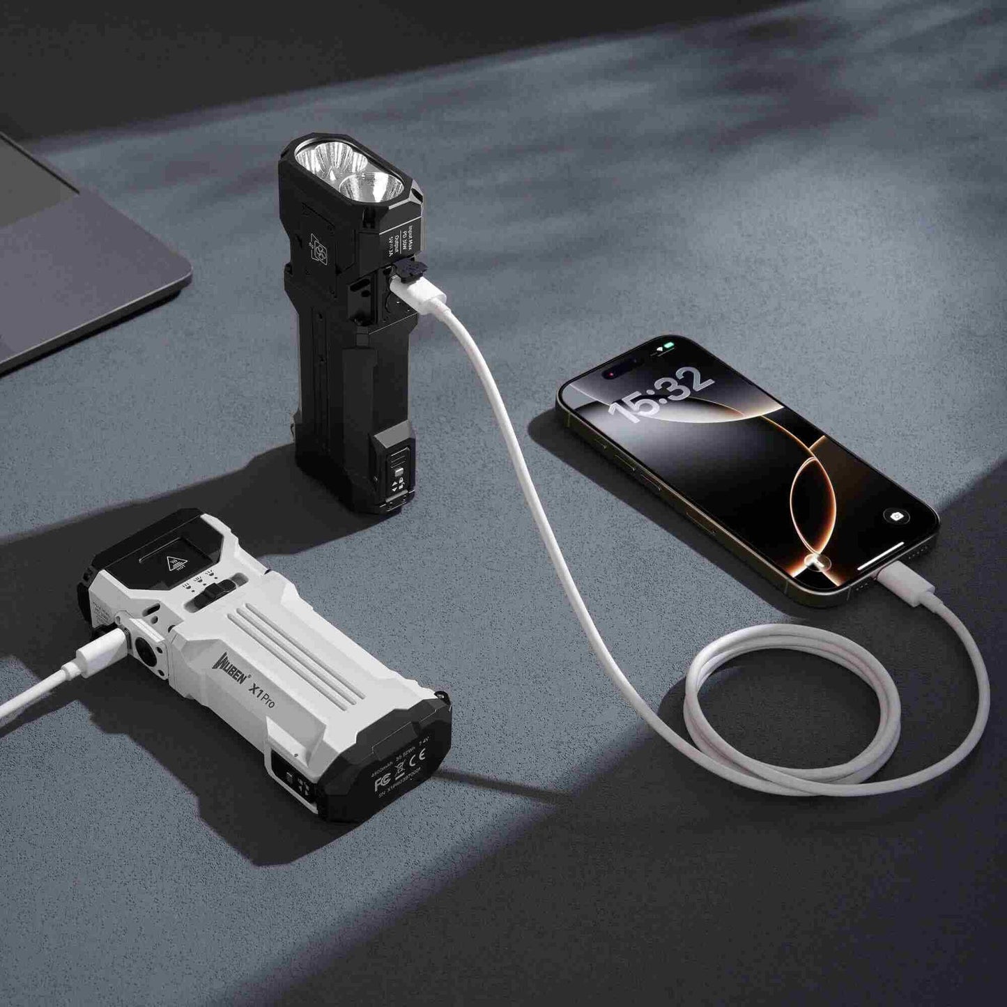 Wuben X1Pro 12300 Lumens Rechargeable Power Bank EDC Flashlight