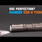 Manker E05 II Titanium Compact Rechargeable EDC Flashlight_1,300 Lumens
