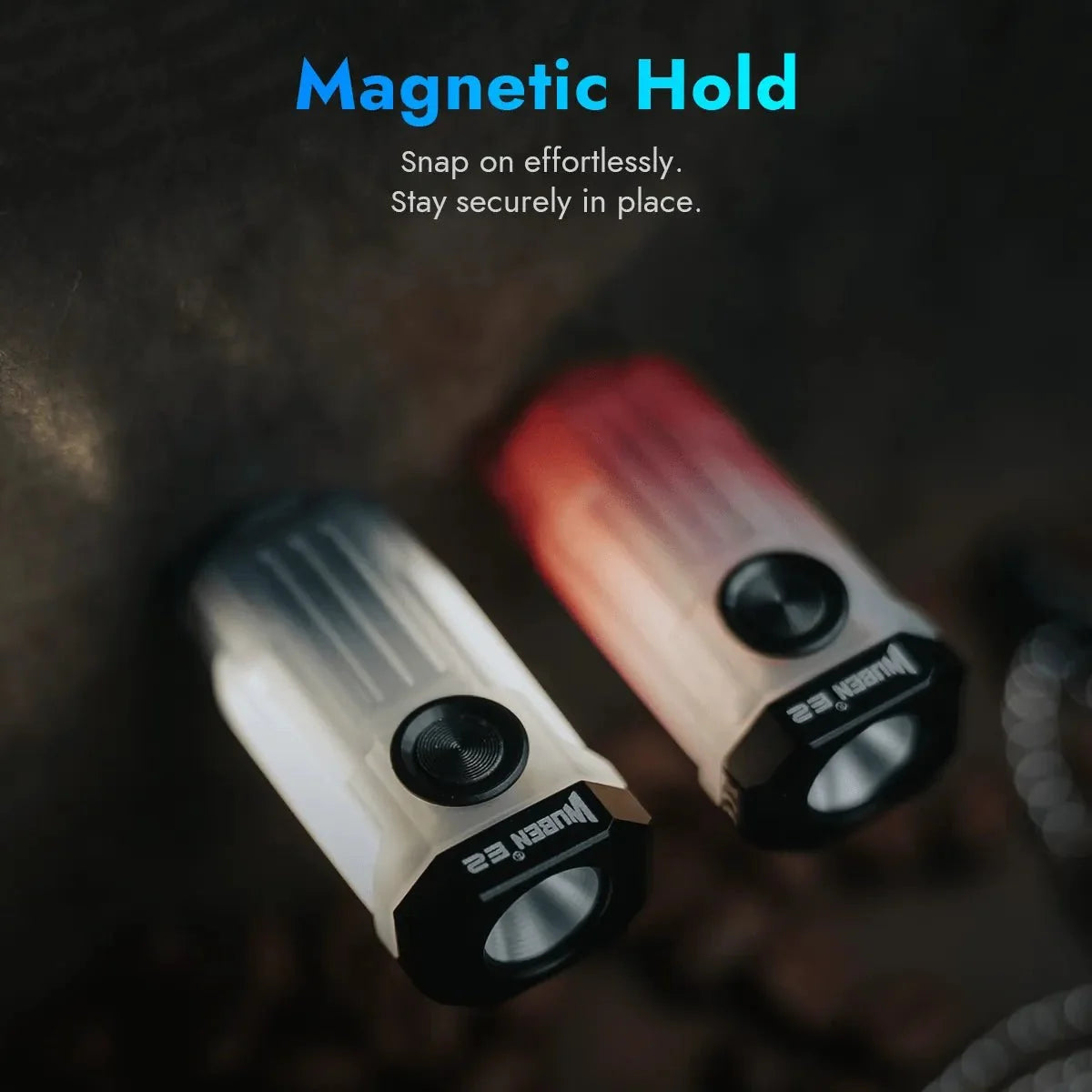 Wuben E2 Pulse Necklace / Keychain Flashlight