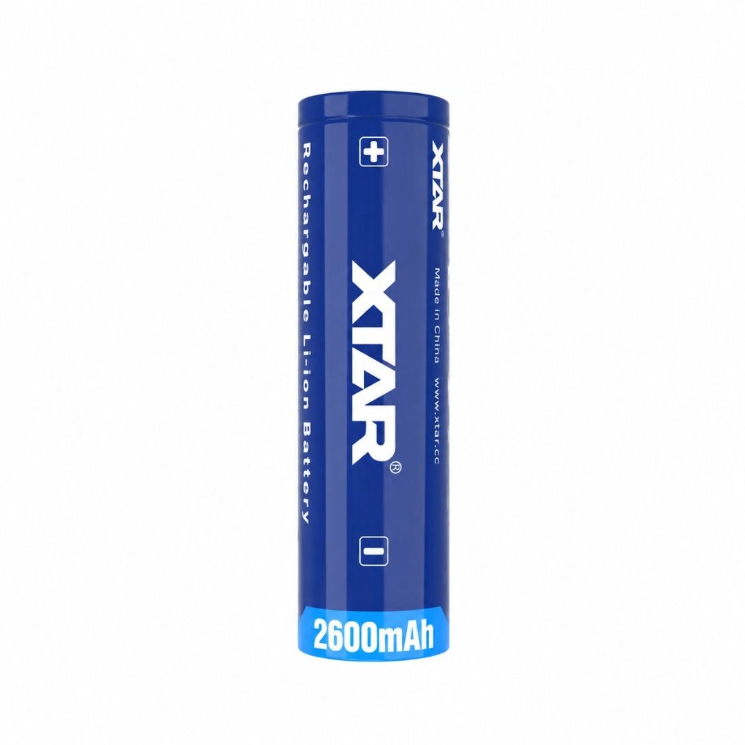 XTAR 2,600 mAh 18650 Li-ion Rechargeable Battery ($11.90 Per Piece)
