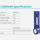 XTAR 3,300 mAh 18650 Li-ion Rechargeable Battery ($15.90 Per Piece)